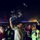 Gubernur Sulut Olly Dondokambey di perayaan Pesta Kembang Api menyambut tahun baru 2024.