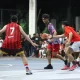 Alam Ganjar terlihat tengah bermain basket bersama Tim Pekan Olahraga Nasional (PON) Sulawesi Utara.