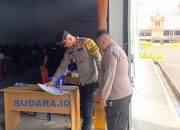 Satgas OMB Polres Bitung Kawal Sortir dan Pelipatan Surat Suara KPU Bitung