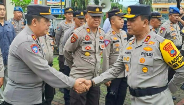 Kapolda Yudhiawan Ingatkan Tupoksi Polri di Apel Pagi Polres Bitung