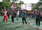 Peringati HUT Ke-15 PN Amurang, Bupati FDW Olahraga Bersama Forkopimda