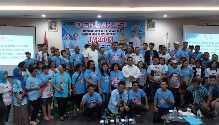 Jargon Sulut Deklarasi Dukung Prabowo Gibran Siapkan Satu Relawan Tiap TPS