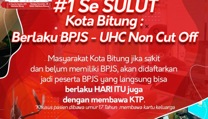 Berstatus UHC Non Cut Off Pertama di Sulut, Pemkot Bitung Fasilitasi Jaminan Kesehatan Bagi Penyelenggara Pemilu
