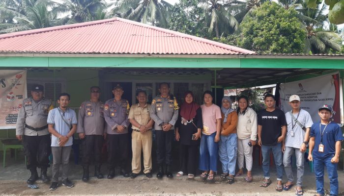 Kapolres Bolmong Turun ke Lapangan Tinjau Pendistribusian Logistik Pemilu