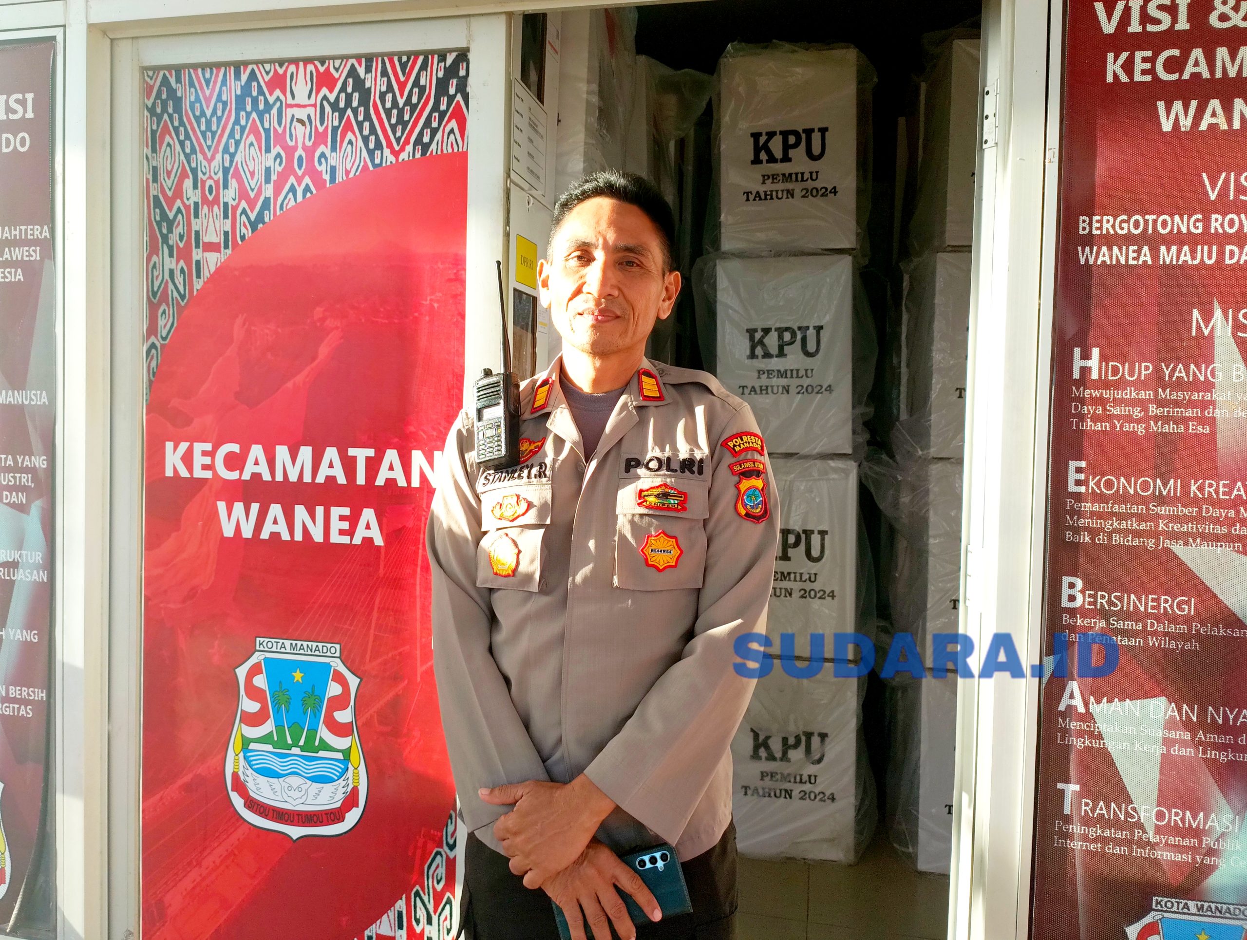 Kapolsek Wanea AKP Stanley R Rambing SE. (Foto: Ridho L Tobing)