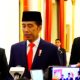 Presiden RI Joko Widodo bersama Menko Polhukam Jadi Tjahjanto dan Menteri ATR/BPN Agus Harimurti Yudhoyono (AHY) usai pelantikan di Istana Negara, Rabu (21/2/2024). (Foto: Istimewa)