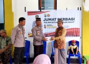 Polres Bitung Berbagi Kebahagiaan Ramadan di Jumat Berkah