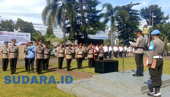 Pimpin Sertijab, Kapolres Bitung AKBP Albert Zai Tekankan Profesionalitas, Komitmen dan Integritas