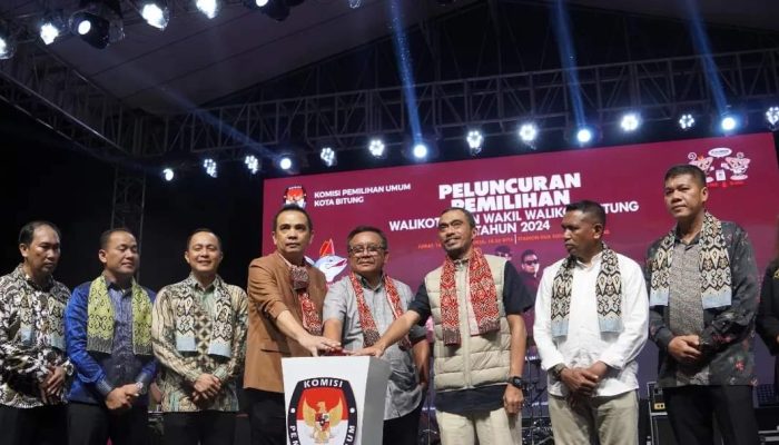 KPU Bitung Gelar Peluncuran Tahapan Pilwako Bitung 2024