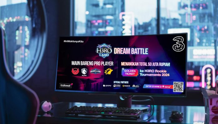 Generasi Muda Berkarir Industri Gaming Bersama TRI Melalui H3RO Land Dream Battle
