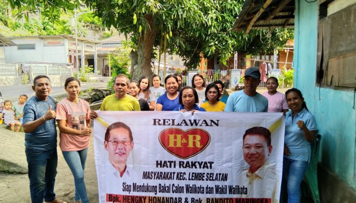Pilkada Bitung, Relawan HR Lembeh Selatan Deklarasi Dukung Hengky – Randito dan Yulius Selvanus Komaling Gubernur Sulut