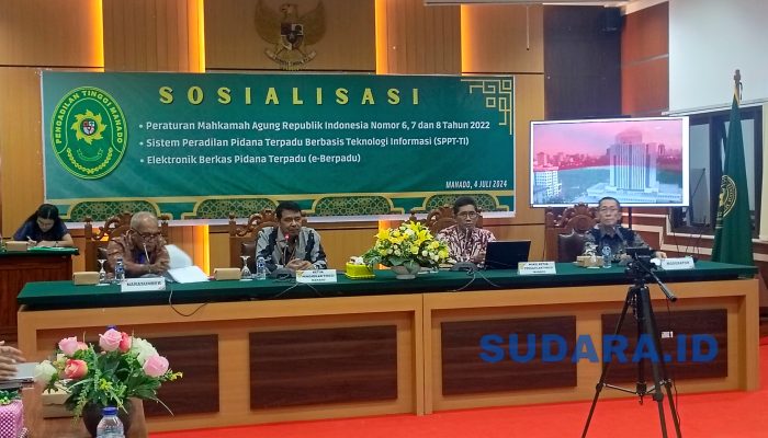 Pengadilan Tinggi Manado Sosialisasikan Perma Sistem Peradilan Berbasis Elektronik