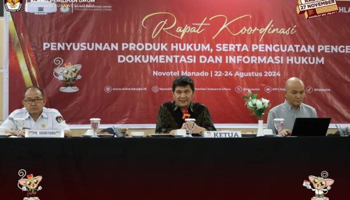 KPU Sulut Adakan Rakor Penyusunan Produk Hukum dan Transparansi Informasi Hukum Pilkada
