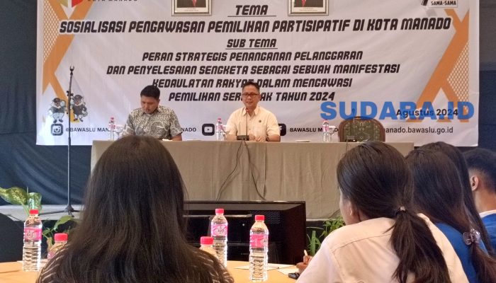 Bawaslu Manado Sosialisasikan Pengawasan Partisipatif Masyarakat pada Pilkada 2024