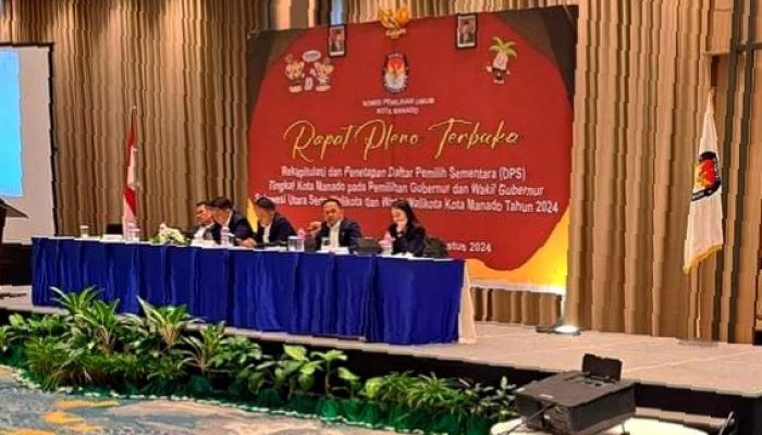 KPU Manado Tetapkan Daftar Pemilih Sementara (DPS) Pilkada 2024
