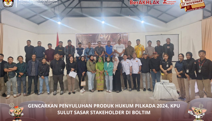 KPU Sulut Gelar Penyuluhan Hukum untuk Persiapan Pilkada 2024 di Bolaang Mongondow Timur
