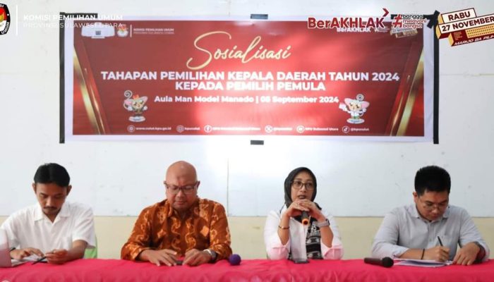 KPU Sulut Sosialisasi Pilkada 2024 kepada Pemilih Pemula