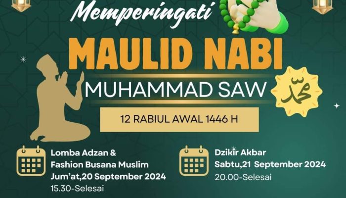 Masjid Firdaus Boulevard Manado Gelar Peringatan Maulid Nabi Muhammad SAW dengan Lomba Adzan dan Zikir Akbar