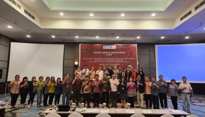 Unsrat Gelar FGD untuk Akselerasi Implementasi Zona Integritas Menuju Wilayah Bebas Korupsi