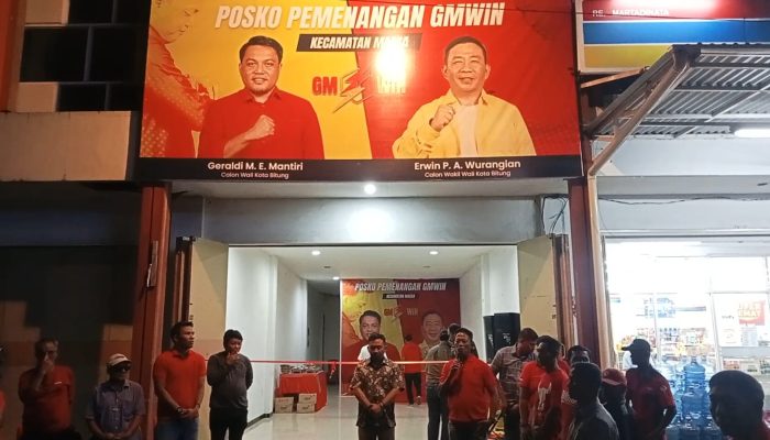 Posko Pemenangan Geraldi Mandiri – Erwin Wurangian di Kecamatan Maesa Resmi Beroperasi