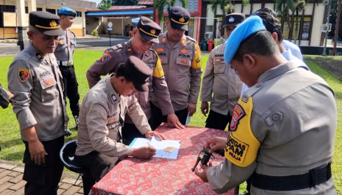 Antisipasi Penyalahgunaan, Polres Bitung Periksa Kelayakan dan Kelengkapan Senjata Api