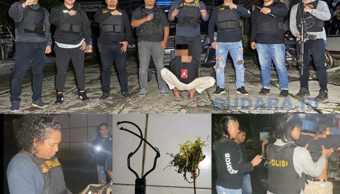 Tim Tarsius Polres Bitung Amankan Panah Wayer Beserta Pemiliknya di Kadoodan