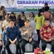 Walikota Manado Andrei Angouw bersama Wakil Walikota dr.Richard Sualang saat mendampingi Gubernur Yulius Selvanus saat gelar Gerakan Pangan Murah (GPM). (Foto: Istimewa)