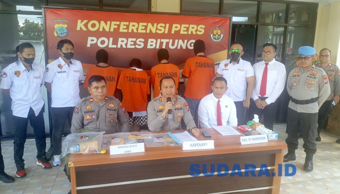 Satresnarkoba Polres Bitung Tangkap Empat Pengedar Sabu Tiga Pekan Berturut-turut