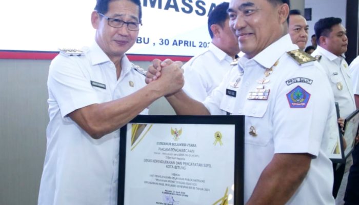 Hengky Honandar antar Pemkot Bitung Raih Nilai A Penghargaan Layanan Prima Dukcapil