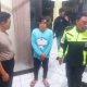 NP warga Tendeki saat diamankan ke Polsek Matuari. (Foto: Humas Polres Bitung)