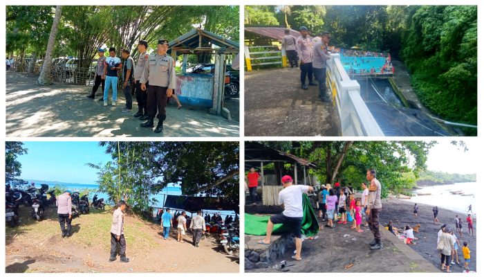 Polres Bitung Tempatkan Personel di Kawasan Wisata Selama Masa Libur Panjang