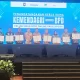 Penandatanganan Perjanjian Kerja Sama (PKS) pelaksanaan SP2D online melalui aplikasi SIPD, yang digelar di Birawa Hall, Hotel Bidakara Jakarta, Kamis (17/4/2025). (Foto: BSG)