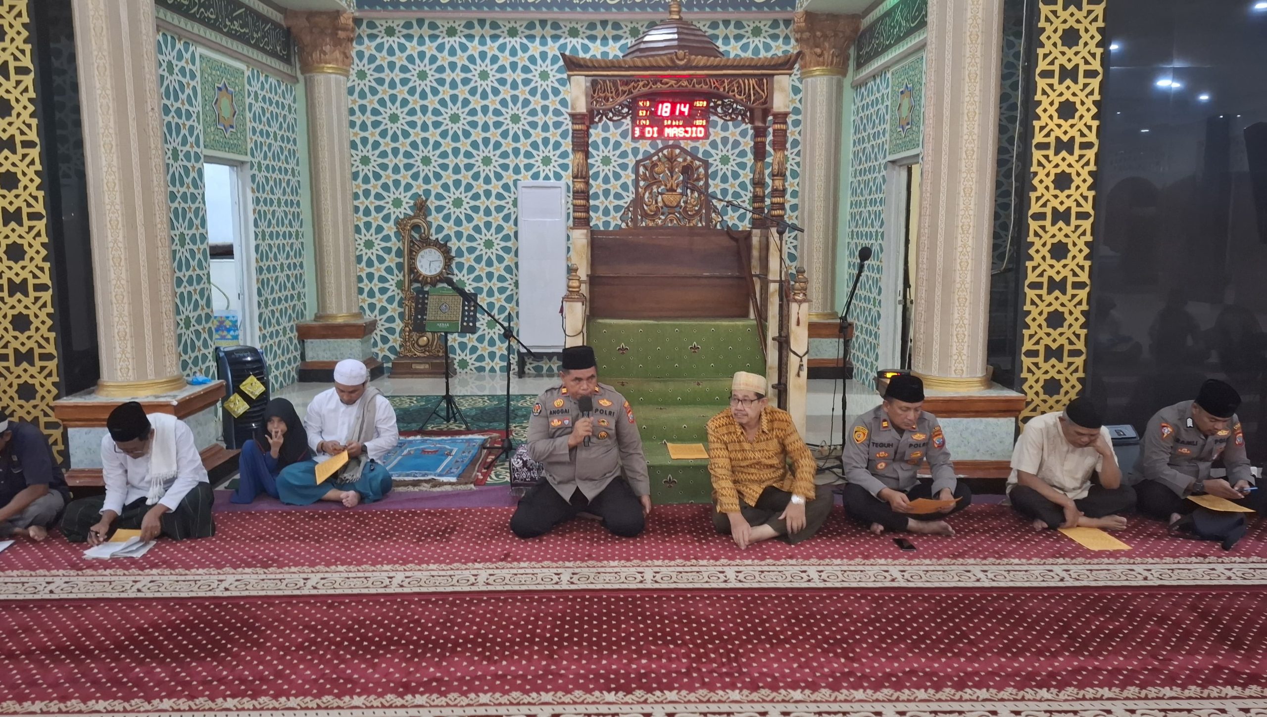 Gelar doa dan Zikir Polres Bitung dalam rangka HUT ke 79 Bhayangkara. (Foto: Humas Polres Bitung)