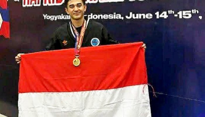 Bripda Andreas Waturandang Persembahkan Medali Emas untuk Indonesia di SouthEast Asia Hapkido Championship 2025