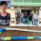 Pelaku YM, saat diamankan ke Polsek Aertembaga. (Foto: Humas Polres Bitung)