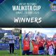 Walikota Bitung, Hengky Honandar saat menutup Walikota Bitung Cup 2025, dan Tim Guskamla Koarmada II saat angkat trofi juara. (Foto: Istimewa/DOX)