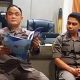 Kajari Bitung, Dr. Yadyn Palebangan SH MH (kiri) didampingi Kasi Intel, Justisi Devli Wagiu SH MH, saat gelar konferensi pers penetapan 7 Tersangka kasus dugaan Korupsi Perjalanan Dinas Anggota DPRD Kota Bitung TA. 2022-2023. (Foto: Istimewa)