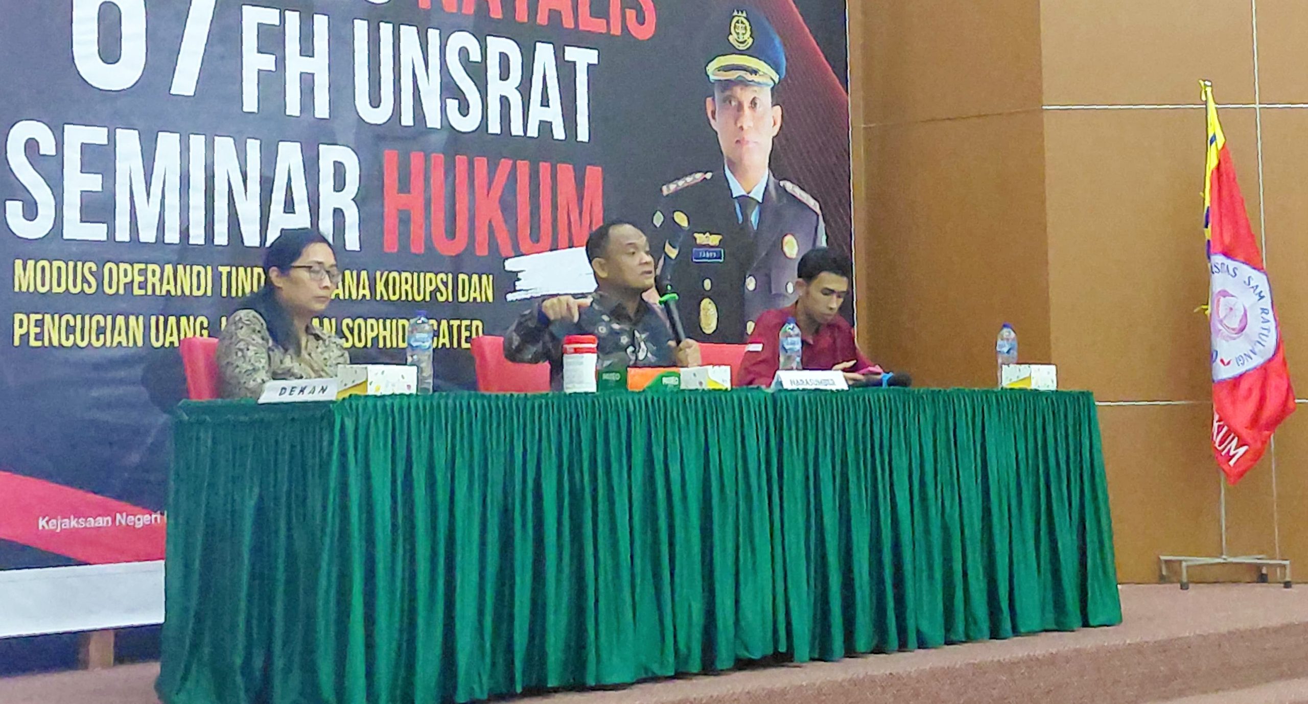 Dr. Yadyn Palebangan SH MH, saat memaparkan materi tentang, "Modus Operandi Korupsi dan Pencucian Uang Sophisticated. (Foto: untuk SUDARA.ID)