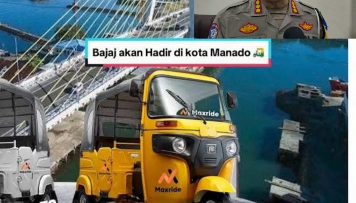 Belum Kantongi Izin Operasional, Polda Sulut Larang Bajaj Beroperasi di Manado