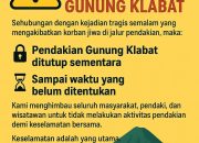 Pendakian Gunung Klabat Ditutup Sementara Pasca Insiden Tewasnya Seorang Pendaki