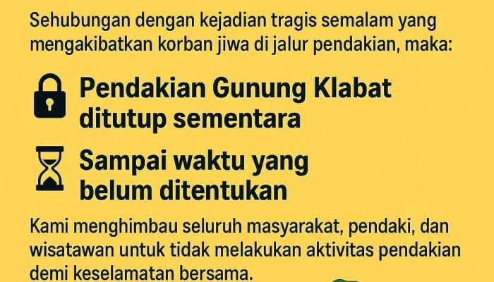 Pendakian Gunung Klabat Ditutup Sementara Pasca Insiden Tewasnya Seorang Pendaki