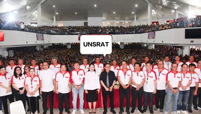 Unsrat Gelar PKKMB 2025, Rektor Ajak Mahasiswa Baru Jadi Pemikir dan Pemimpin Masa Depan