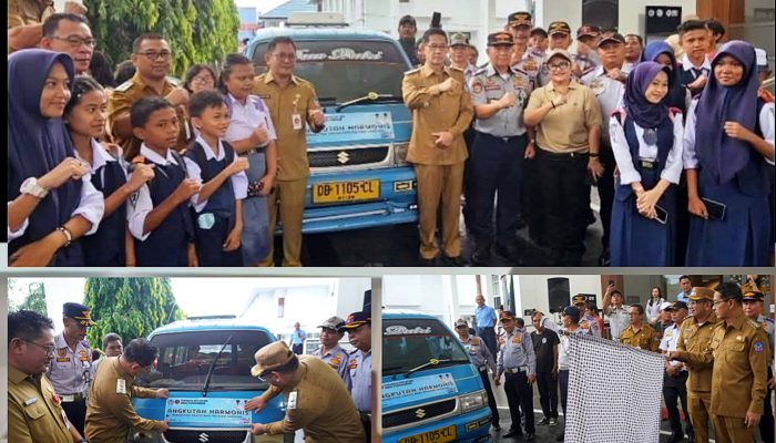 Peluncuran Angkutan Harmonis HHRM, Transportasi “Mikro” Gratis bagi Pelajar Kota Bitung