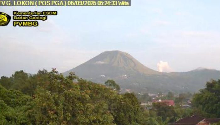 Gunung Lokon Siaga, Terjadi 25 Gempa Vulkanik dalam Enam Jam Terakhir