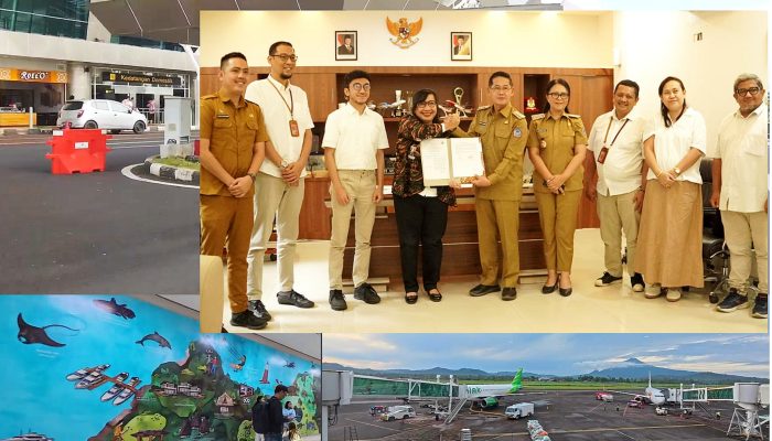 Gandeng Angkasa Pura, Walikota Hengky Honandar Promosikan Ikon Pariwisata Kota Bitung di Bandara Sam Ratulangi