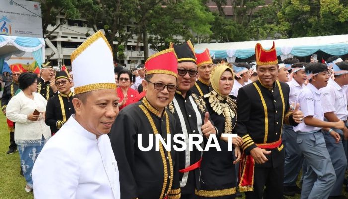 Rektor UNSRAT Hadiri Upacara Peringatan HUT ke-61 Provinsi Sulawesi Utara