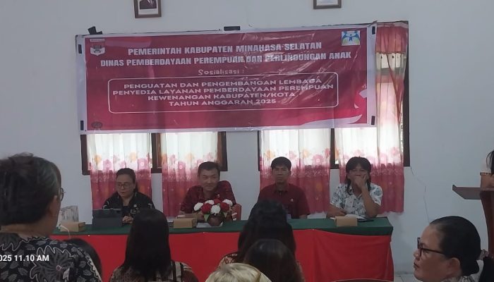 Cegah Tindak Kekerasan, Dinas PPPA Minsel Sosialisasi Penguatan dan Pengembangan Lembaga Layanan Pemberdayaan Perempuan