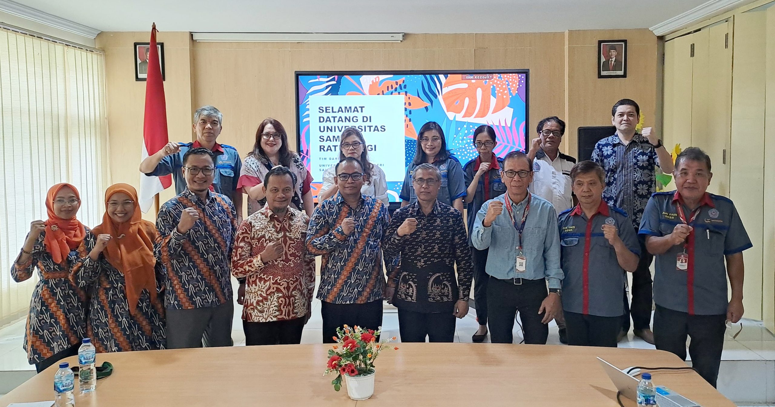 Kunjungan Tim LMP UIN Salatiga dalam rangka benchmarking program Rekognisi Pembelajaran Lampau (RPL) di Universitas Sam Ratulangi Manado, Selasa (7/10/2025). (Foto: Istimewa)