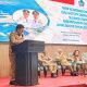 Wakil Walikota Bitung, Randito Maringka bertindak sebagai Ketua TKPK Kota Bitung, memaparkan prosentase percepatan penurunan angka kemiskinan di Kota Bitung. (Foto: Istimewa)