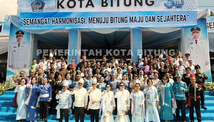 Upacara HUT Ke-35 Kota Bitung, Siap Cetak Lembaran Sejarah Baru Pembangunan yang Berkelanjutan